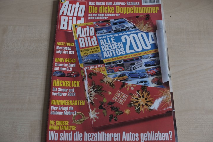 Deckblatt Auto Bild (51/2003)